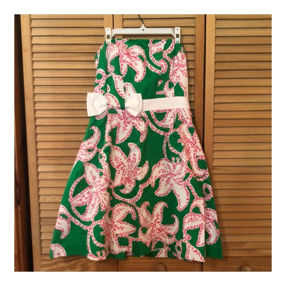 Lilly Pulitzer Amberly Twinkle Print Dress 2 - Picture 2 of 5